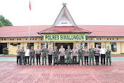 Perkuat Sinergitas Kapolres Simalungun Terima Kunjungan Komandan Batalyon 122 Tombak Sakti