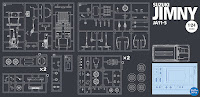 Hasegawa 1/24 SUZUKI JIMNY (JA11-5) (1995)(HC22) English Color Guide & Paint Conversion Chart