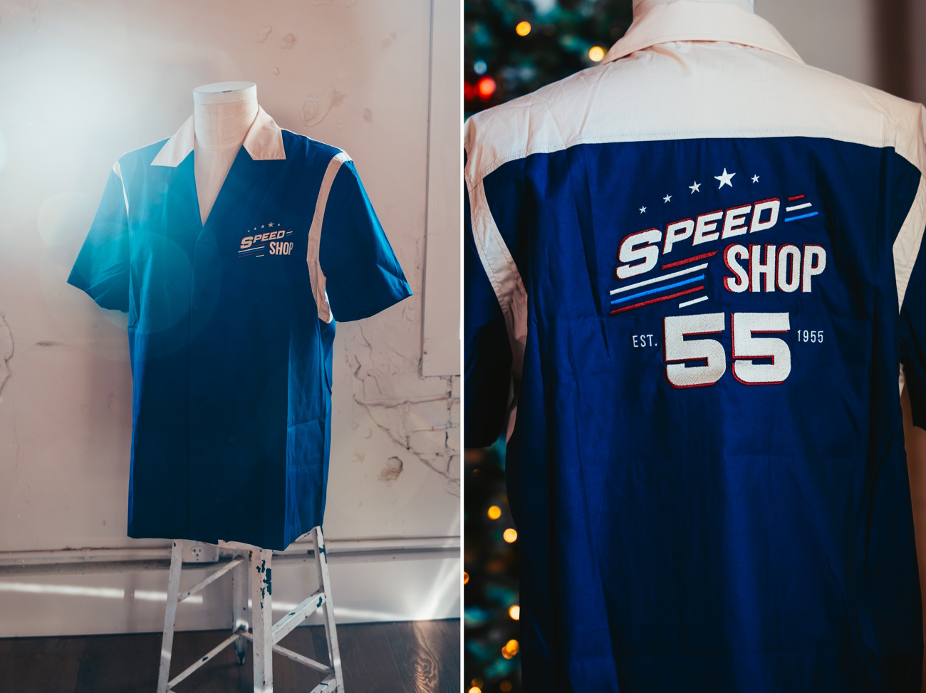 Speed Shop Embroidered Bowling Shirt