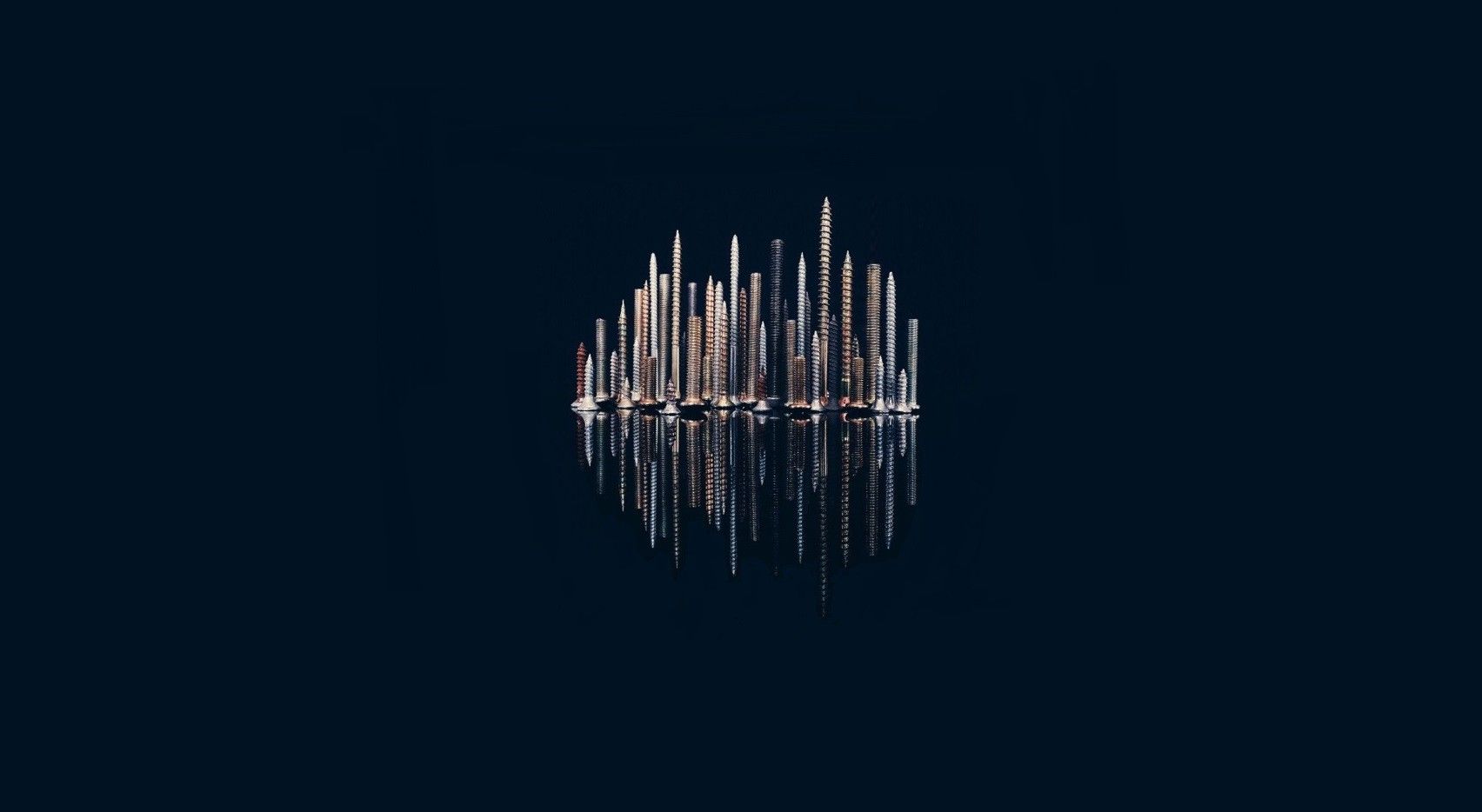 Night City Abstract Art Minimalist 4K