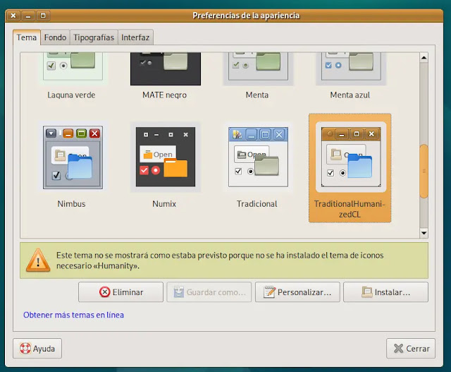 Linuxeros - Human Theme Instalado