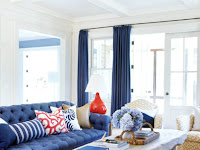 Navy Blue Decorations For Living Room