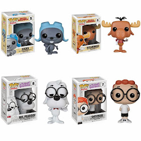 Rocky & Bullwinkle Pop! Animation Vinyl Figures by Funko - Rocky, Bullwinkle, Mr. Peabody & Sherman