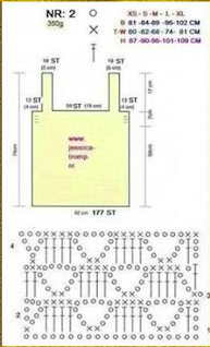 Chart for SIMPLE LACY SHELL TOP