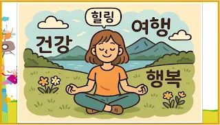 건강 힐링 인사말 사진