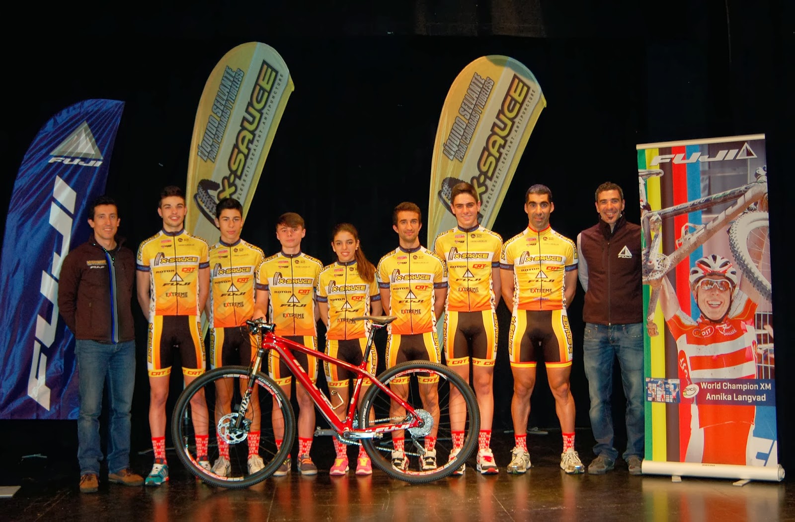 Presentación del equipo MTB X-Sauce Fuji