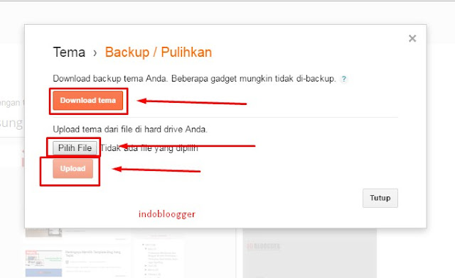 mengganti template blogger