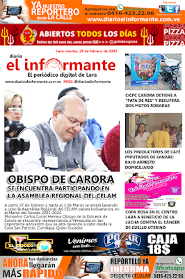 PRIMERA PÁGINA EL INFORMANTE  28/02/2023