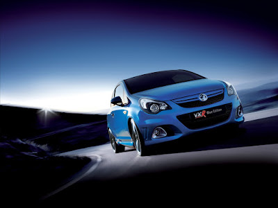 2011 Vauxhall Corsa VXR Blue Edition on road