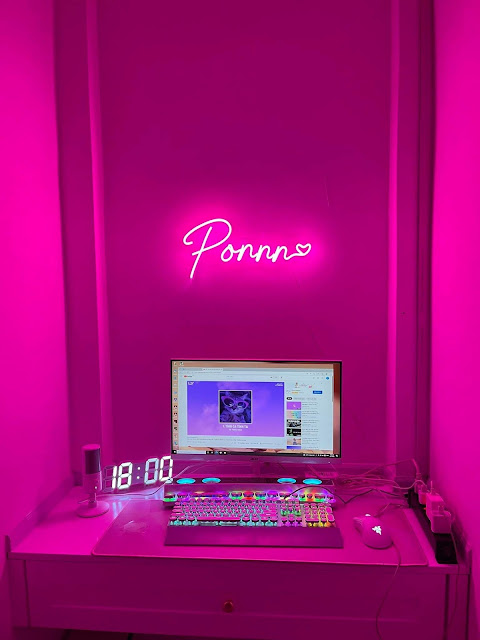 Feedback mẫu đèn led neon tên Ponnn + trái tim cuối 