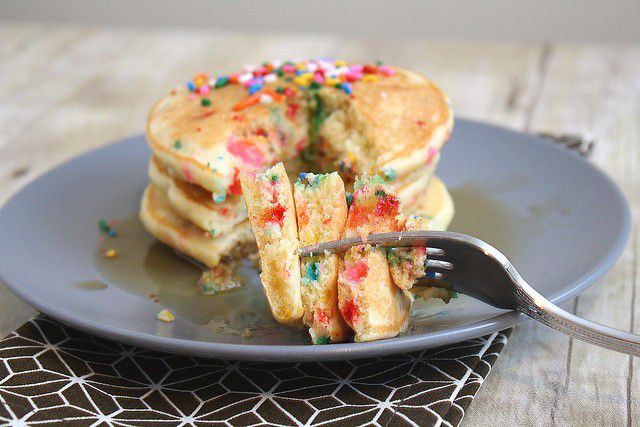 Cake Batter Pancakes Recipe