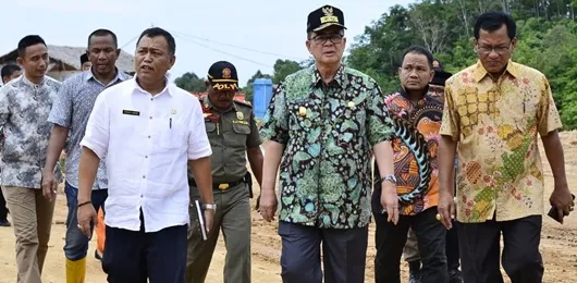 Wagub Nasrul Abit Tinjau Pembangunan Stadion Utama Padang Pariaman