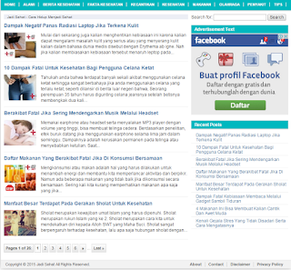 Tampilan Website Jadi Sehat