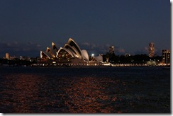 Views from evening ferry ride from Darling Harbour (Pyrmont) to Circular Quay