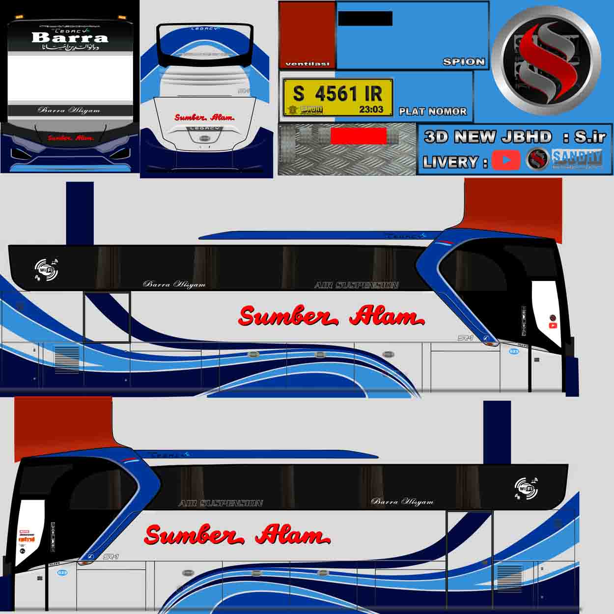 livery bus sumber alam