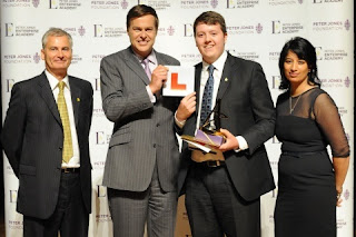 Peter Jones of Dragons' Den presents award