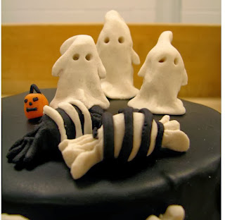 Tortas de Halloween con Fantasmas