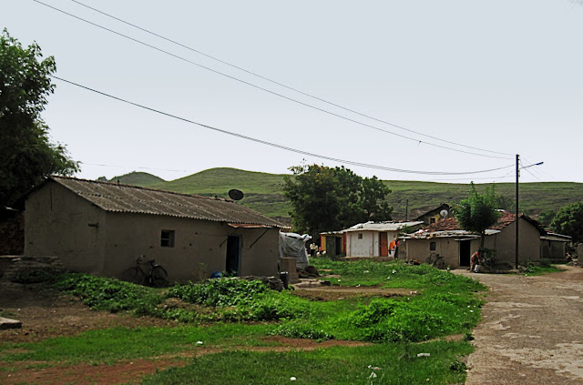 village huts