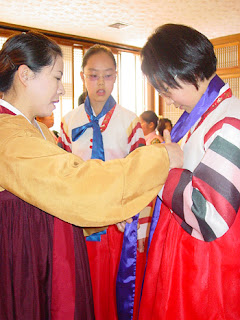 Korean Hanbok in new year