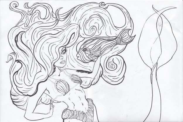 Intricate Mermaid Coloring Pages Intricate Free Printable