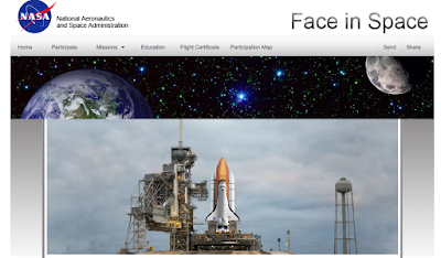 la tua foto nello spazio sullo space shuttle della nasa