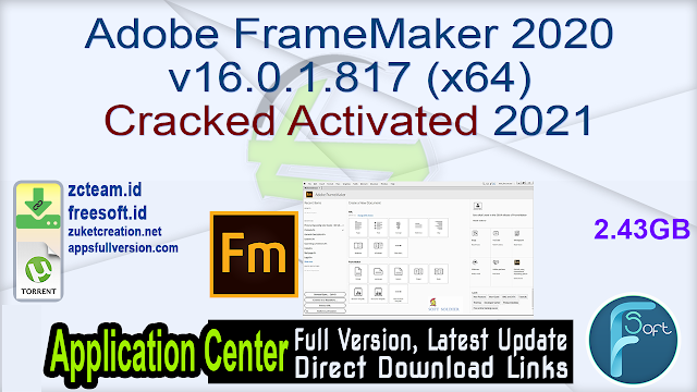 Adobe Framemaker V16 0 1 817 X64 Cracked Activated 21