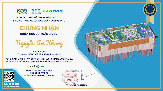 Dự toán BIM5D Cubicost