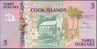 Isole Cook 3 Dollars 1992 P# 7a