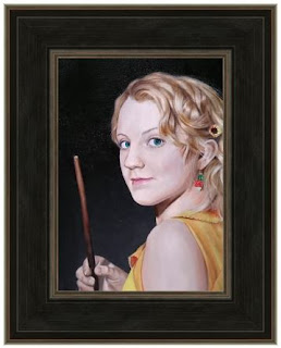 Completed Oil Painting of Evanna Lynch as Luna Lovegood from Harry Potter - Robin Springett
