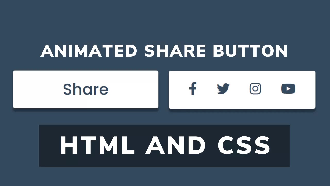 Share Button Animation Using Html Css Share Button Animation Using Html Css