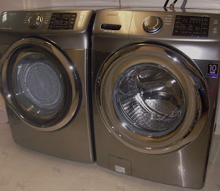 Samsung, front load washer, steam dryer, tj's green adventure