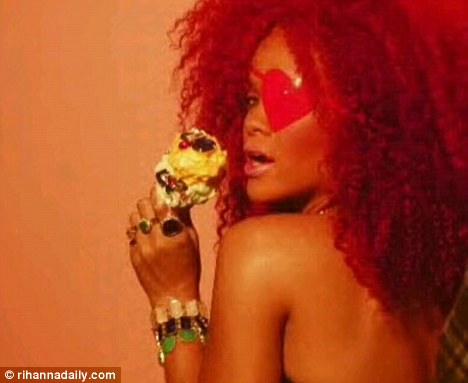 rihanna long red hair pictures. rihanna long red hair