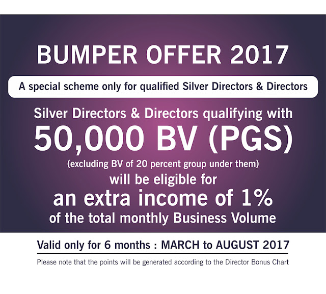 Vestige Bumper Offer 2017 for Qualified Silver Directors & Directors