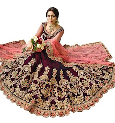 Heavy Embroidery Lehenga Choli With Net Dupatta