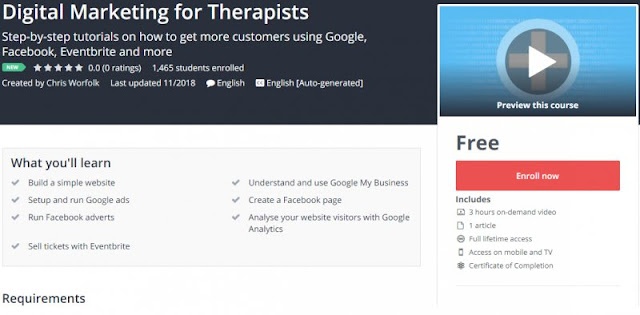 [100% Free] Digital Marketing for Therapists