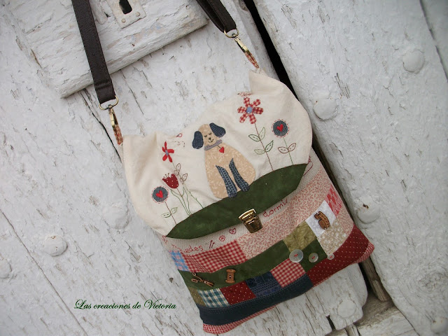 Las creaciones de Victoria. Patchwork. Bolso bandolera