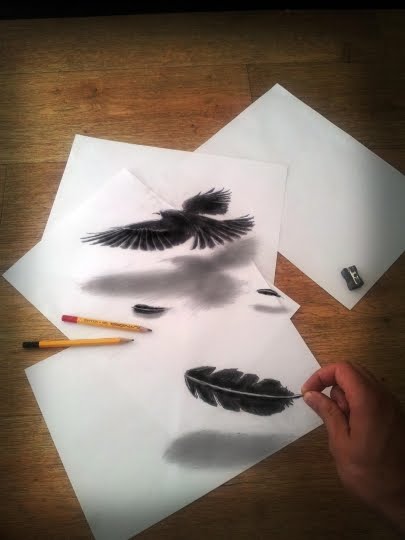 3d pencil sketches