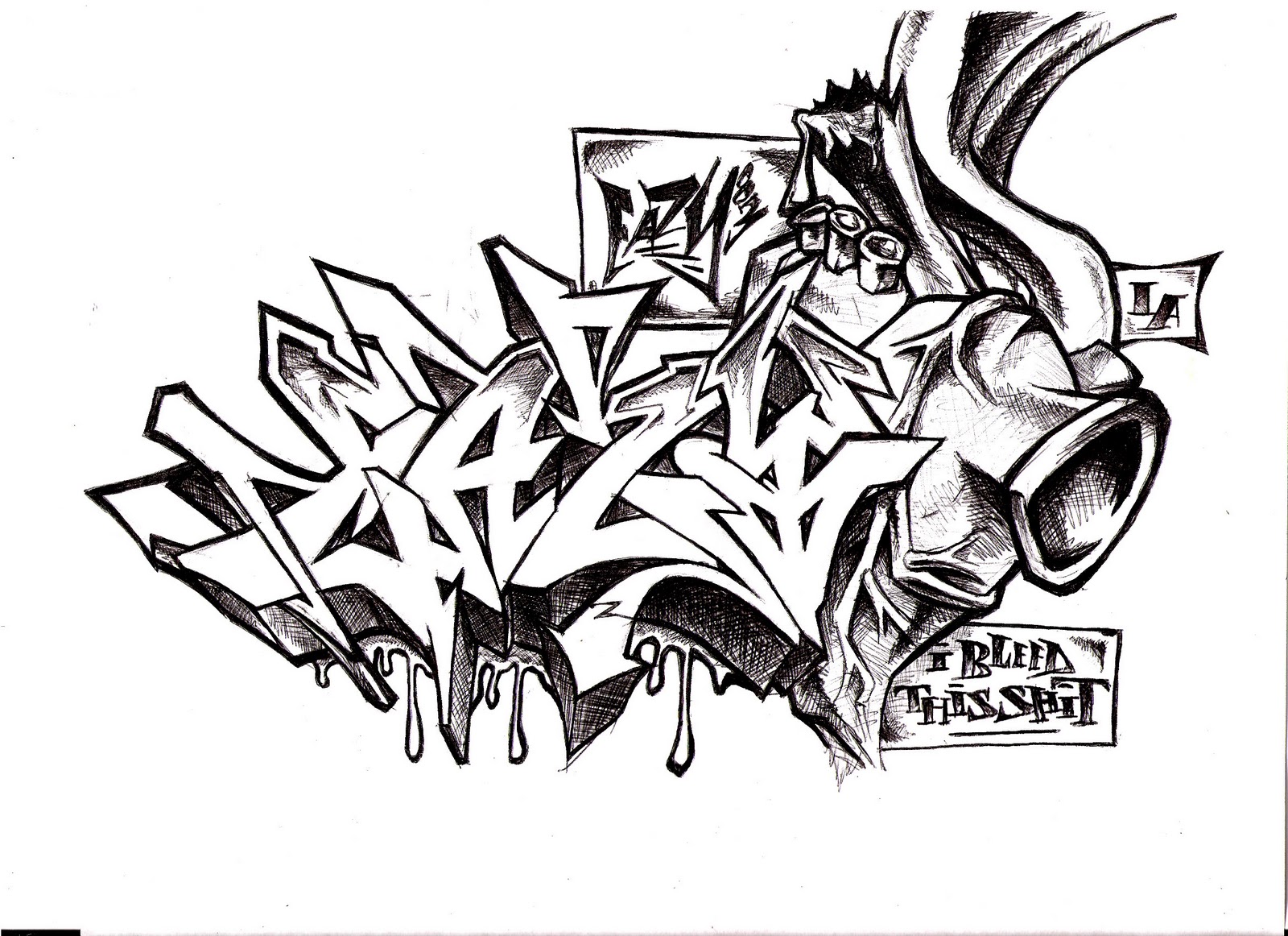 AFRO==============: Graffiti Sketch
