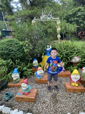 Rafa playing in the garden at the Paradizoo Theme Farm