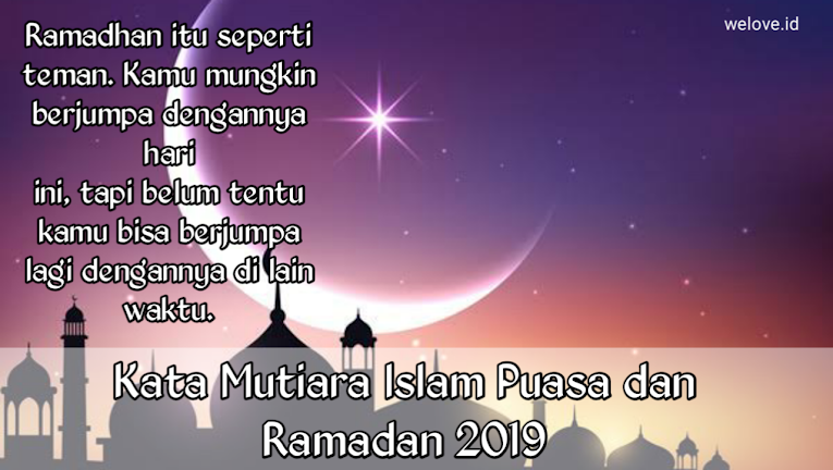 Kata Mutiara Puasa Ramadhan 2019 - Ala Model Kini