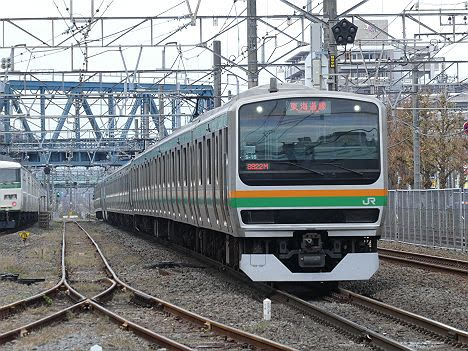 東海道線　普通　品川行き2　E231系・E233系(2016.11品川駅工事に伴う運行)