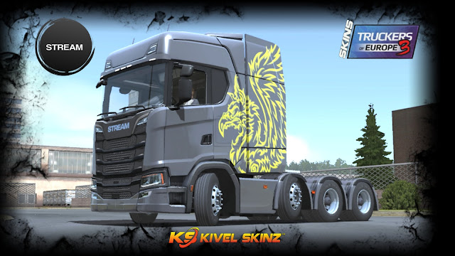 SKINS STREAM/ST - SCANIA S GRIFFIN EDITION AMARELO