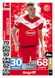 Match Attax Bundesliga 2018-2019 Fortuna Düsseldorf