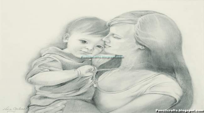 Mother And Child Images To Draw