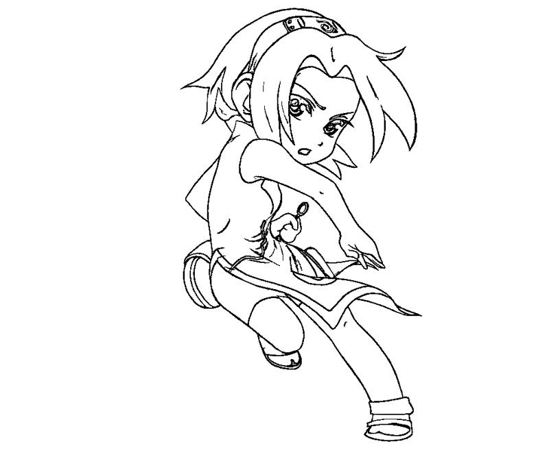 Printable Sakura Haruno 2 Coloring Page