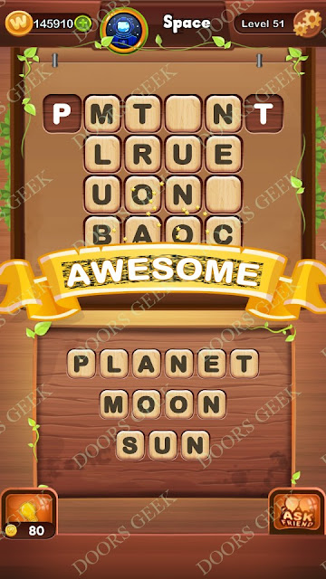 Word Bright Level 51 Answers, Cheats, Solutions, Walkthrough for android, iphone, ipad and ipod