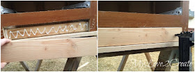 glueing and nailing on drawer face