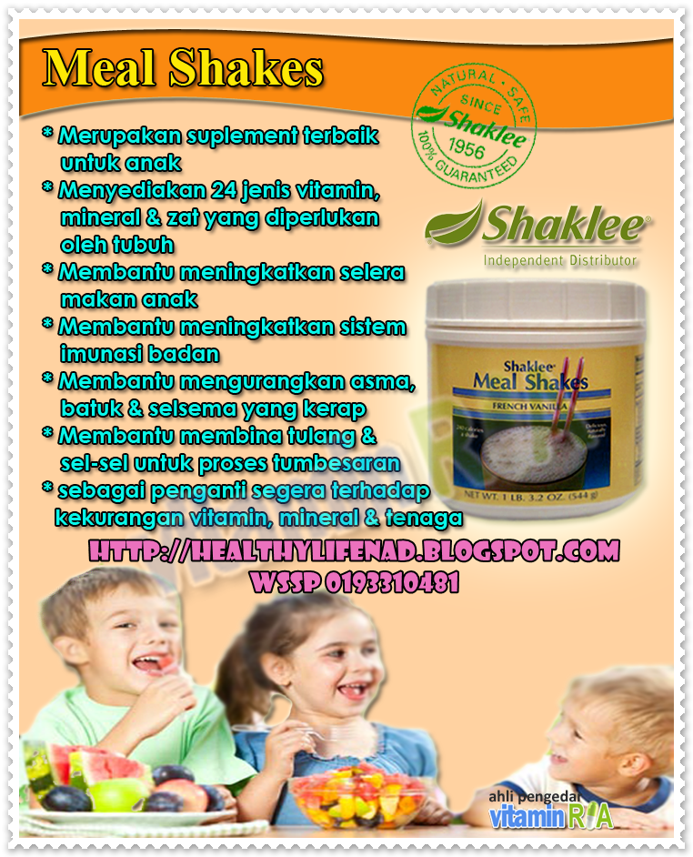 Healthy&BeautyLifeNad : SHAKLEE HULU LANGAT ; Mealshake 