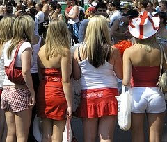 England Sexy Girls Fans Euro 2012