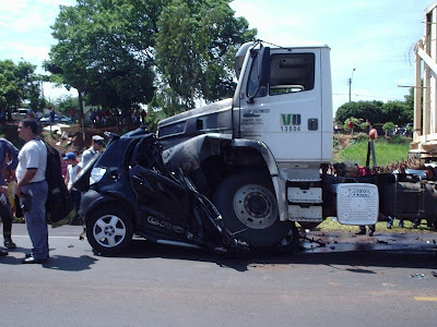 Man Crushed In Two Parts In A Car Accident